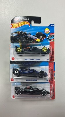 Hot Wheels set 3 x F1 Formula 1 Williams Racing + Red Bull Racing