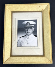 Vintage US Naval Officers Framed Portrait Photo