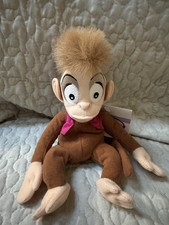 Disney Store Abu Bean Bag Plush Aladdin Monkey w/ Tags Disney Parks Vintage