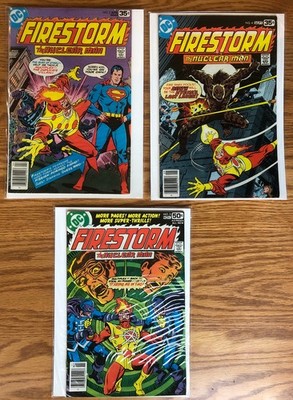DC Comics - Firestorm The Nuclear Man lot - issues 2, 4, 5 - 1978 newstand
