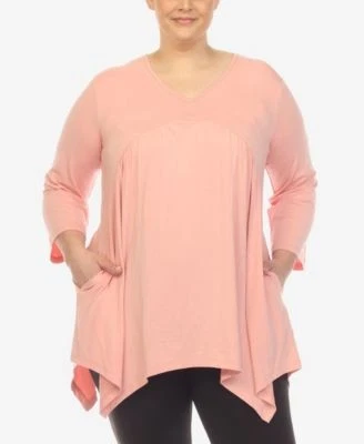 White Mark White Mark Plus Size Empire Cu 840060474362 2X RT $52.0