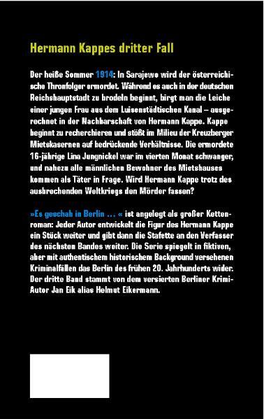 Thumbnail - Es Geschah In Berlin 1914: Ehrenmord - Jan Eik - 9783897735569