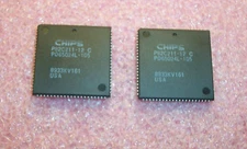 QTY (5) P82C211-12 CHIPS & TECHNOLOGY 84 PIN PLCC CPU / BUS CONTROLLER NOS