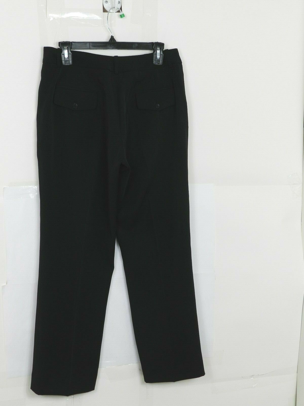 LARRY LEVINE Womens Black Dress Pants Size 8 Petite Straight Fit eBay