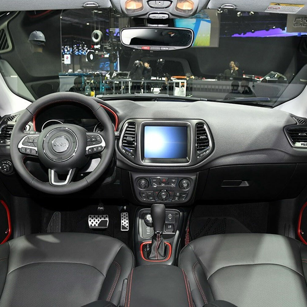 2PCS Car Gas Brake Pedal Cover Pad For Jeep Liberty Patriot Compass