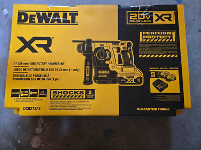 Dewalt DCH273P2 SDS Rotary Hammer Drill Kit with 2 5.0 Batteries Charger Kit New