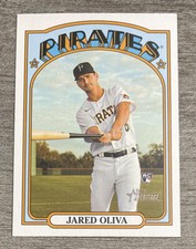 Jared Oliva RC 2021 Topps Heritage High Number Pirates #644  *F279*
