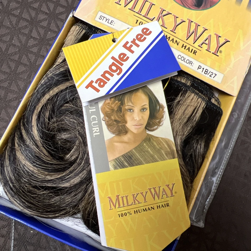 Milky Way 100% человеческих волос душа завиток расширение SCP08P1B/27 новый в упаковке - Изображение 4 из 4