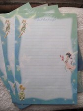 Disney's Stationary Set Note Paper Envelopes Fairies 