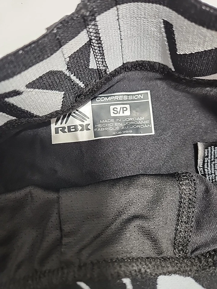RBX 1 Compression Boxer Briefs Small 28-30 Black and Gray Waistband X-dri - Image 4 of 4