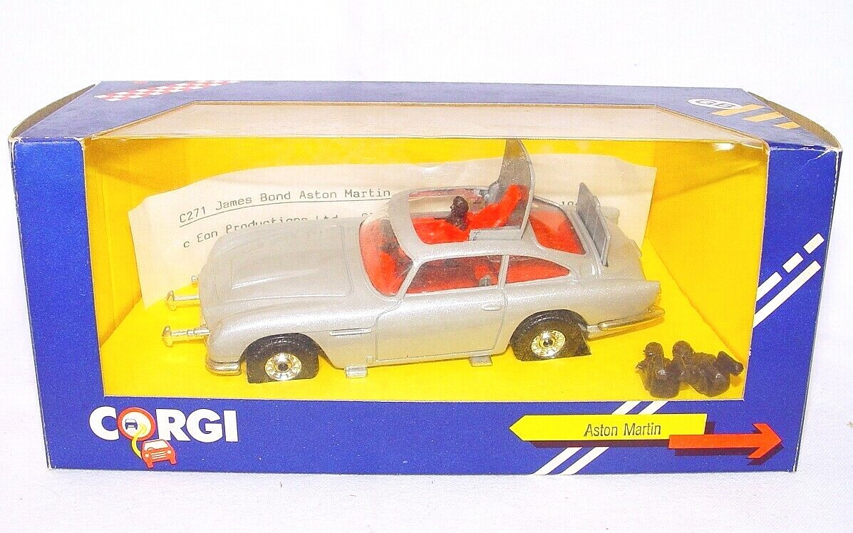 Corgi Toys 1:36 JAMES BOND 007 ASTON MARTIN DB.5 #271/1 + Slip! #2