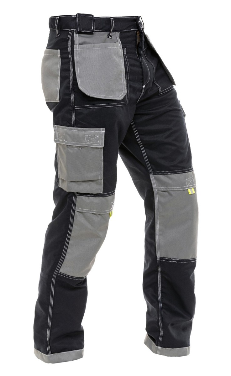 Mens Construction Work Pants Tactical Field Cordura Safety Pants