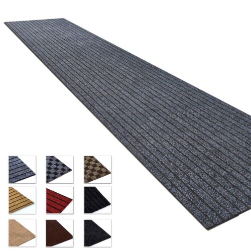 Tapis de coureur 2 x 8, 2 x 10 pieds couloir antidérapants tapis arrière en caoutchouc pour cuisine intérieure - Photo 1 sur 21