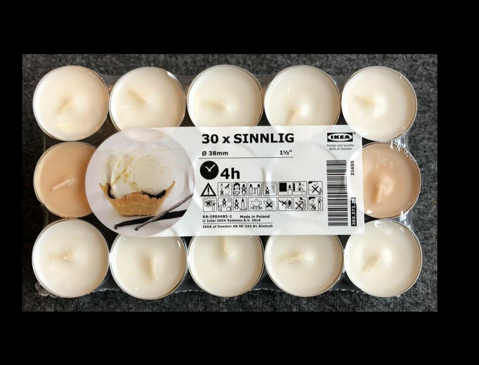 IKEA Sinnlig Scented Candles tealight Coloured tealights 60 Piece Cheapest new eBay