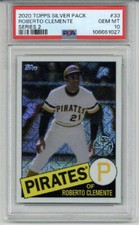 2020 TOPPS SILVER PACK 1985 CHROME PROMO SERIES 2 ROBERTO CLEMENTE PSA 10 RARE