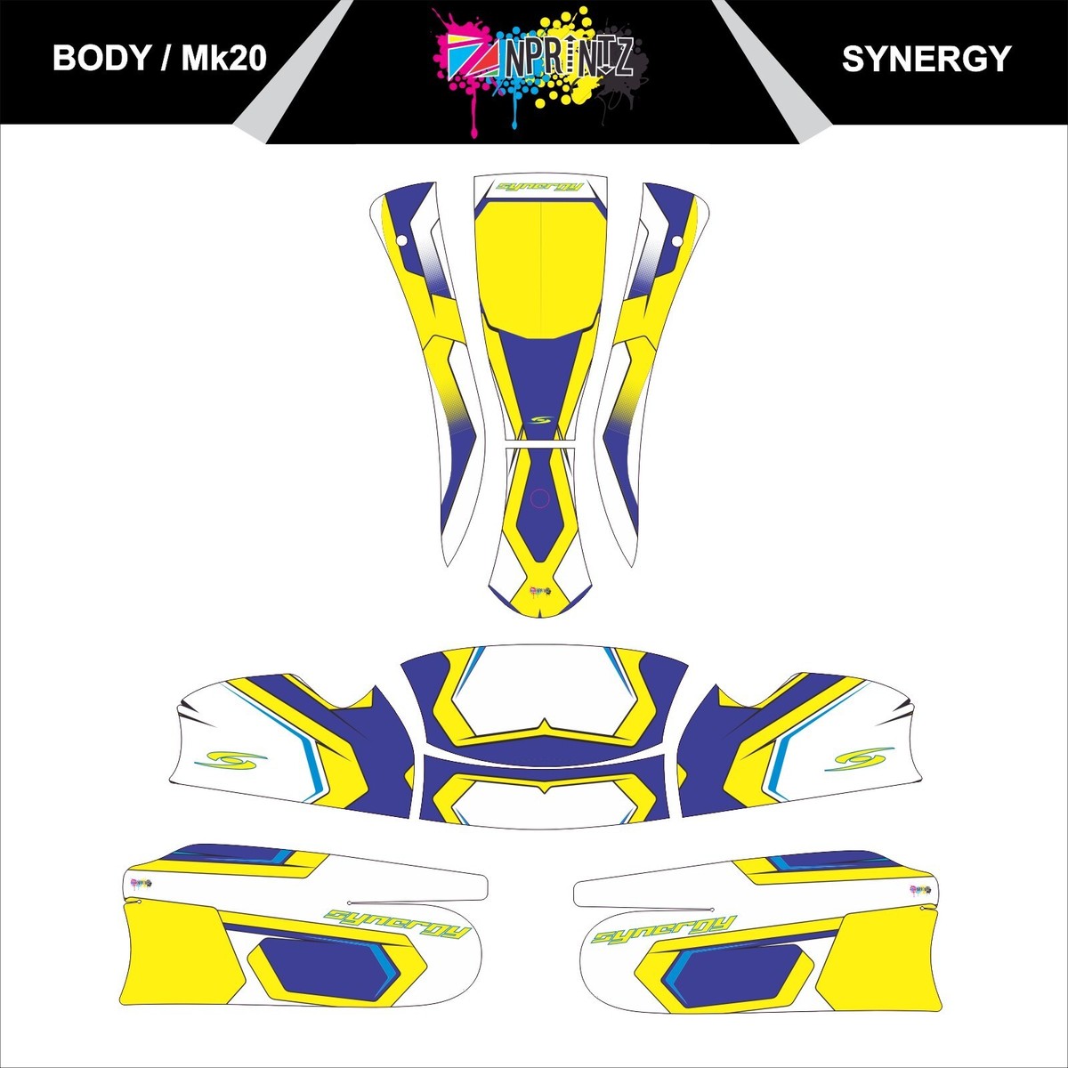 MK 20 SYNERGY FULL KART STICKER KIT - KARTING -CADET-ROOKIE | eBay
