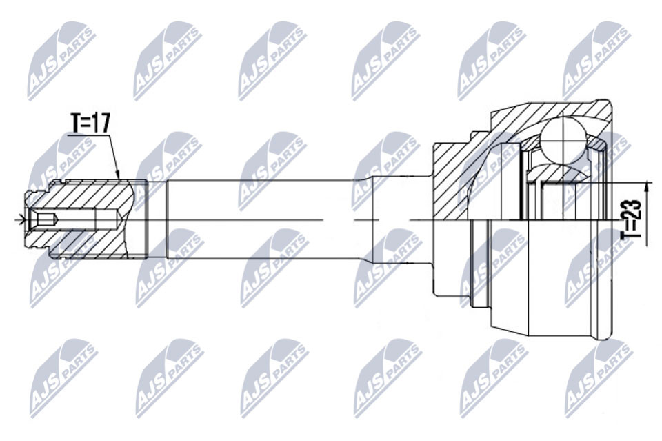 NPZ-IS-009 NTY Joint Kit, drive shaft for ISUZU