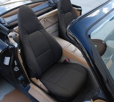 Mazda Miata 2001-2005 Black Vinyl Custom Made Fit Front Seat Covers