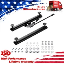 Racewill Seat Slider Universal Alloy Steel Seat Mounting Track Assembly Kit US