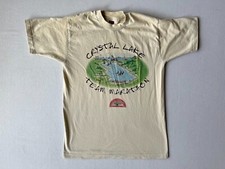 Vintage Crystal Lake Marathon Running Shirt Sz M Single Stitch Made in USA