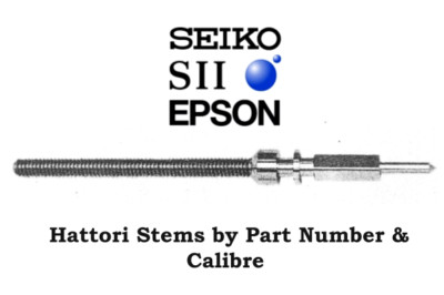 1x Seiko Hattori Epson TMI Winding Stem by Part Number & Calibre