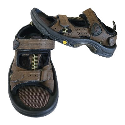Foot Joy Mens Golf Sandals Beige Black Soft Spikes Hook & Loop Size 8M footjoy golf sandals products for sale | eBay main image 3