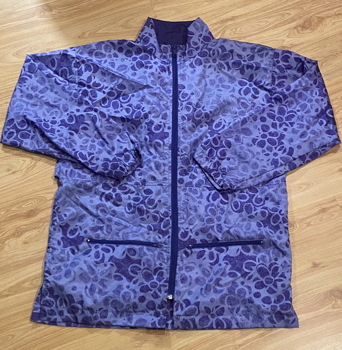 VINTAGE REEBOK WOMENS FLOWER FLORAL ALL OVER PRINT VENTED