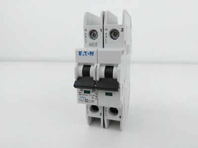 Eaton FAZ-D2/2-RT Circuit Breaker, 2A, 2 Pole