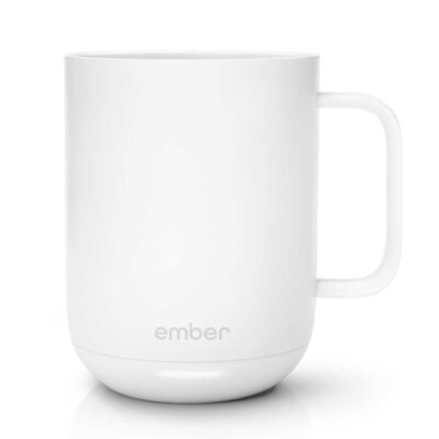 Ember Ceramic Mug2 (414ml) smarte Tasse mit Temperaturregelung Kaffeebecher weiß