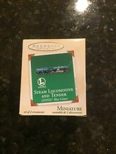 2003 HALLMARK KEEPSAKE ORNAMENT Lionel Blue Comet Steam Locomotive  Tender New