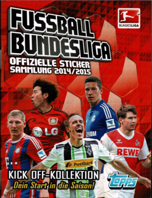 Leeralbum Topps Bundesliga Kick-Off Collection Mini-Sticker 2014/2015 BL 14/15
