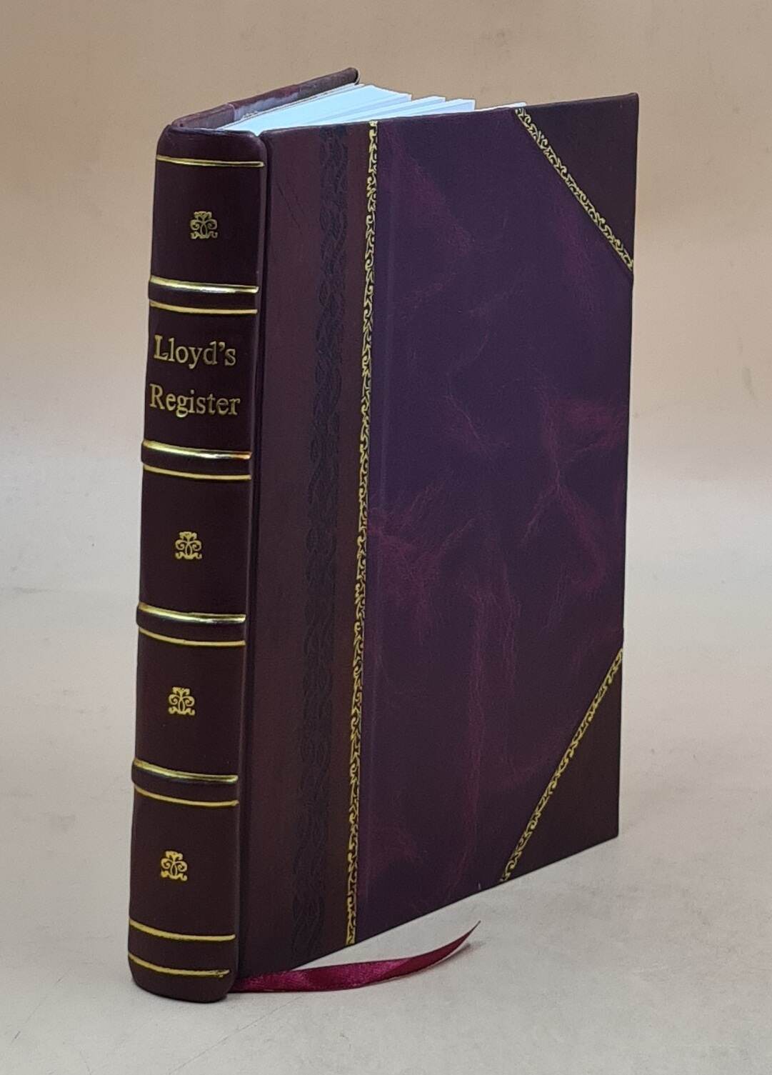 LR British & Foreign Shipping Register 1798 Vintage Leather Bound Volume