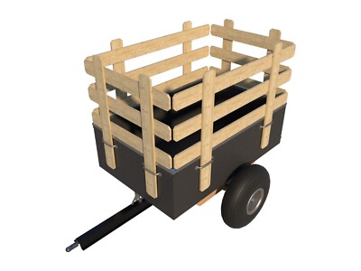 Trailer Plans DIY Utility Dump Cart Garden Yard Lawn Mower Tractor ATV