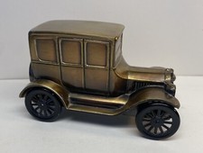 VINTAGE MODEL T FORD CAR Metal COIN BANK BANTHRICO INC. Chicago, USA