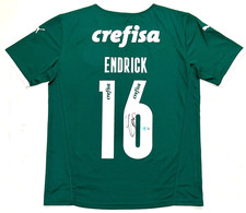 2022 Palmeiras Endrick Moreira Signed Soccer Jersey Brazil BAS Beckett Witnessed