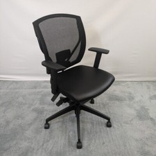 Offices To Go Mesh Multi-Function Task Chair with Arms Black