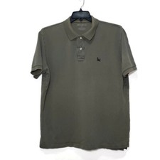 Eddie Bauer Mens Short Sleeve Performance Polo Golf Rugby Shirt Brown Size Large
