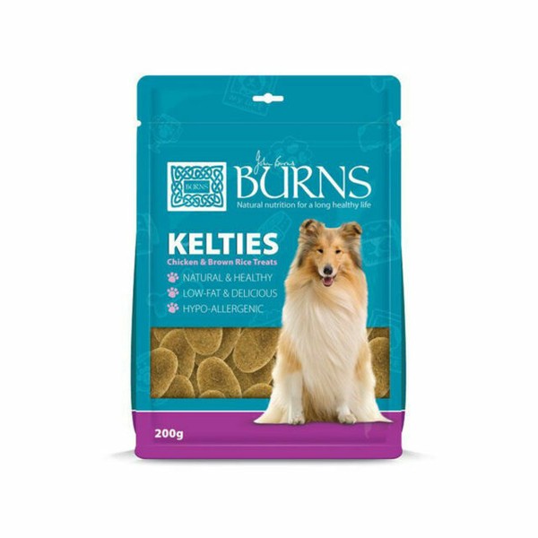Burns Dog Treat Food Kelties Chicken Brown Rice Treats 200g X 5 OOD for