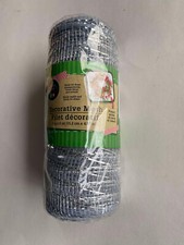 Crafter's Square Decorative Mesh 6" x 5 yd Gray w/ Silver Great for flor NEW