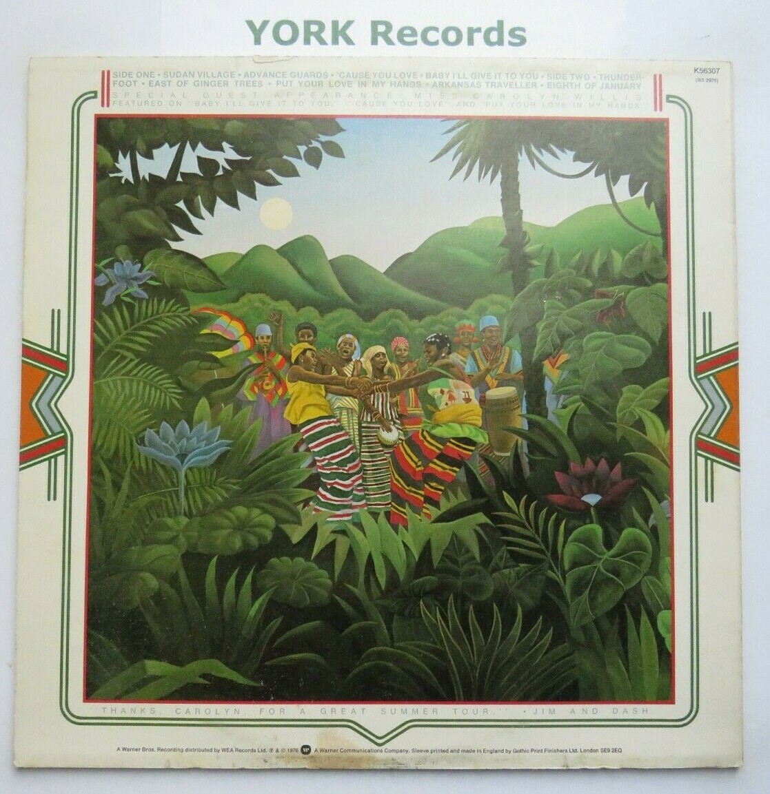 SEALS & CROFTS Sudan Village Excellent Con LP Record Warner