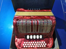 Hohner Corona llI RS Accordion 3 row 12 bass. button key GCF Germany