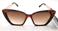 Foster Grant Women's Tortoise Brown Gold Cat Eye Fashion Sunglasses NEW KG 20 06