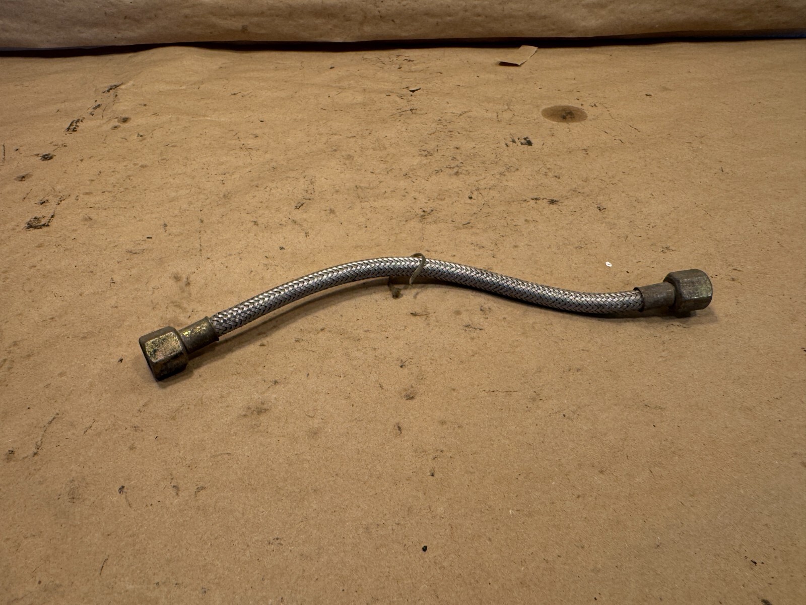 Ferrari Testarossa Short Oil Hose Tank to Pump OEM PN 124168