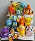 Pokemon Pikachu Snorlax Squirtle Gengar Magikarp Plush Stuffed Animal 6" Toy New