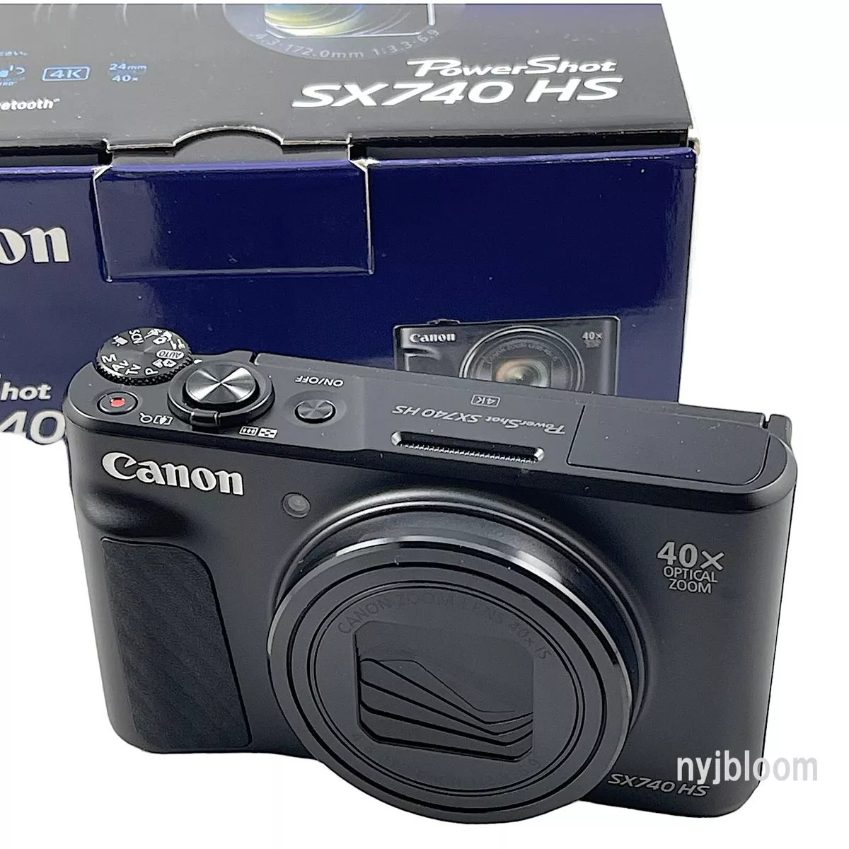 New Canon PowerShot SX740 HS Digital Camera - BLACK - 20.3MP Wifi