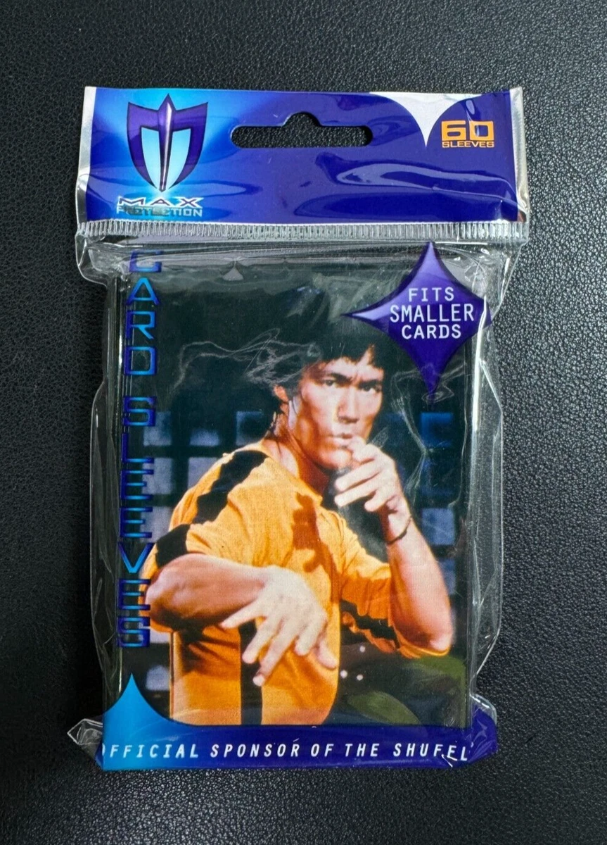 bruce lee card sleeves Bruce Lee - 60ct Max Protection Small Deck Shuffle-Tech Sleeves YuGiOh!  Size