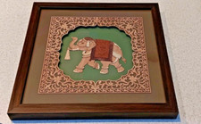 Handcrafted Elephant Wall Art 12x12 Unique Te...