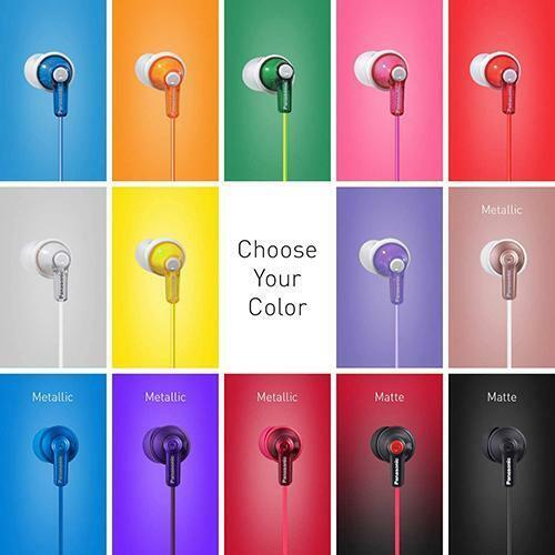 PANASONIC ErgoFit In-Ear Earbud Earbuds HJE120-TCM125 MANY COLORS NEW - Picture 1 of 13