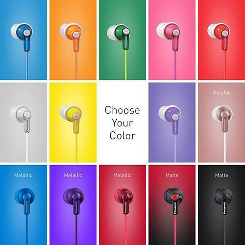 PANASONIC ErgoFit In-Ear Earbud Earbuds HJE120-TCM125 MANY COLORS NEW  - Picture 1 of 13