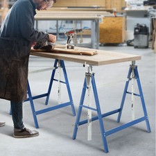 Durable Heavy Duty Saw Horses Folding Stand 882 LBS Capacity Adjustable Height